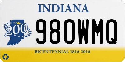 IN license plate 980WMQ