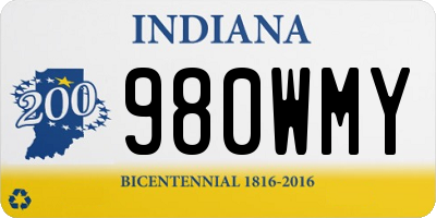 IN license plate 980WMY