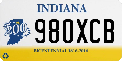 IN license plate 980XCB