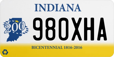 IN license plate 980XHA