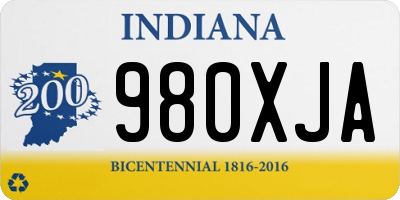 IN license plate 980XJA