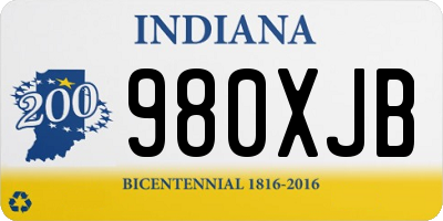 IN license plate 980XJB