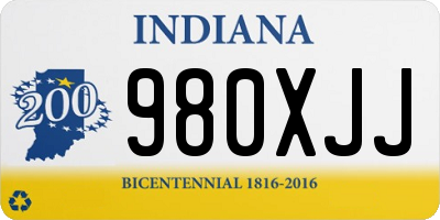 IN license plate 980XJJ