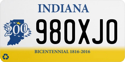 IN license plate 980XJO