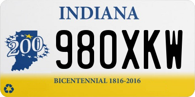 IN license plate 980XKW