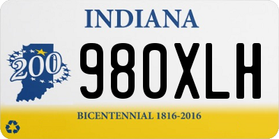 IN license plate 980XLH