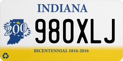 IN license plate 980XLJ