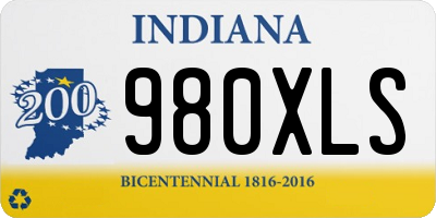 IN license plate 980XLS