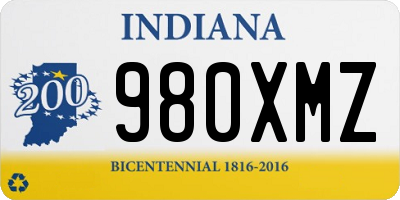 IN license plate 980XMZ
