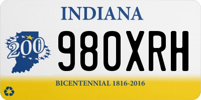 IN license plate 980XRH
