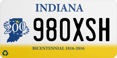 IN license plate 980XSH