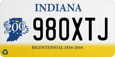 IN license plate 980XTJ