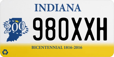 IN license plate 980XXH