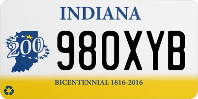 IN license plate 980XYB