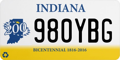 IN license plate 980YBG