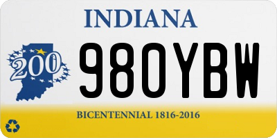 IN license plate 980YBW