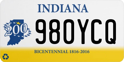 IN license plate 980YCQ