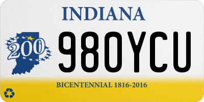 IN license plate 980YCU