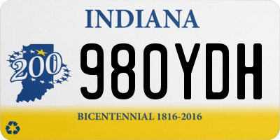 IN license plate 980YDH