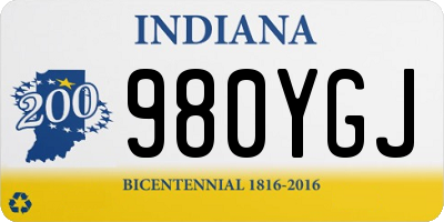 IN license plate 980YGJ
