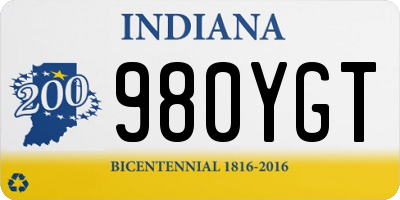 IN license plate 980YGT