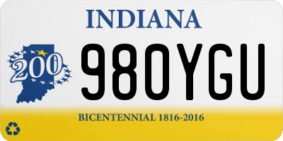 IN license plate 980YGU
