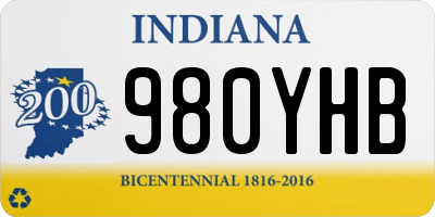 IN license plate 980YHB