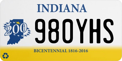 IN license plate 980YHS