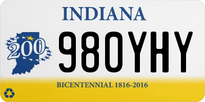IN license plate 980YHY