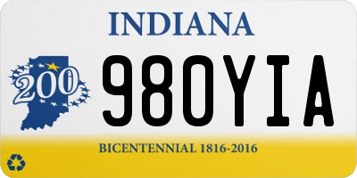 IN license plate 980YIA