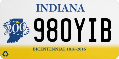 IN license plate 980YIB