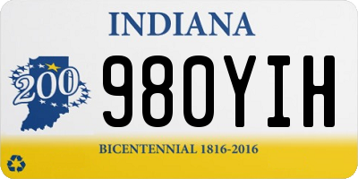 IN license plate 980YIH
