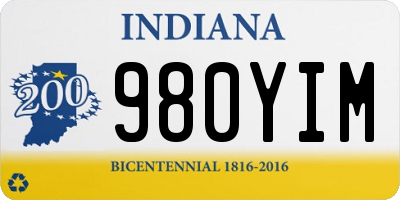 IN license plate 980YIM