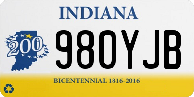 IN license plate 980YJB
