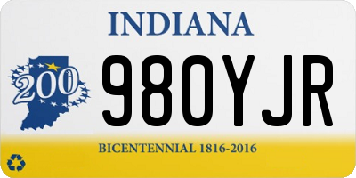 IN license plate 980YJR