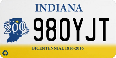 IN license plate 980YJT