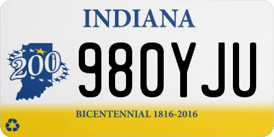 IN license plate 980YJU