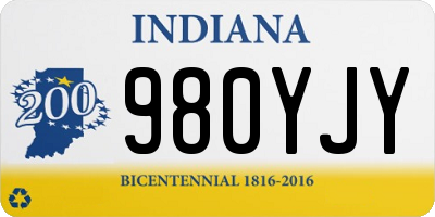 IN license plate 980YJY