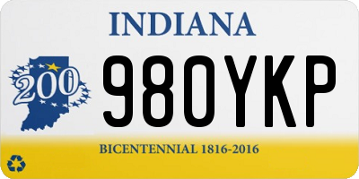 IN license plate 980YKP
