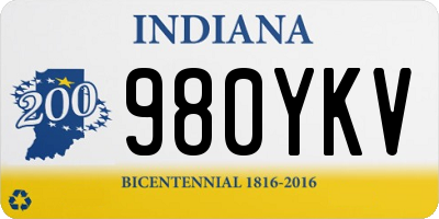 IN license plate 980YKV