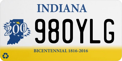 IN license plate 980YLG