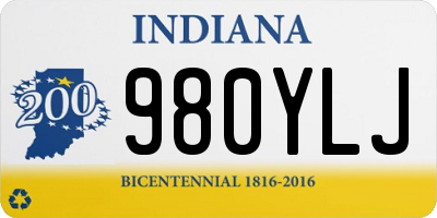 IN license plate 980YLJ