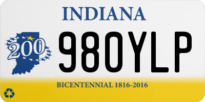 IN license plate 980YLP