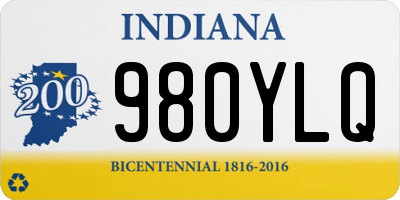 IN license plate 980YLQ
