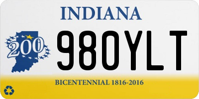 IN license plate 980YLT