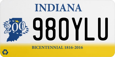 IN license plate 980YLU