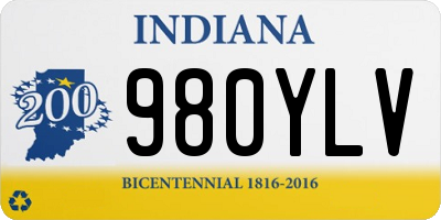 IN license plate 980YLV