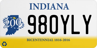 IN license plate 980YLY