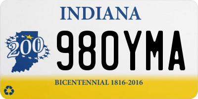 IN license plate 980YMA