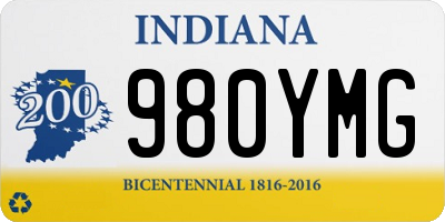 IN license plate 980YMG